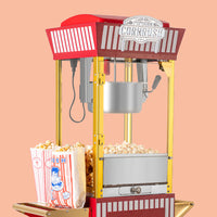 New Commercial Rotary Rocker Popcorn Machine Automatic Operation of Small  Stall Pop Corn Maker Children's Gifts Corn Machine