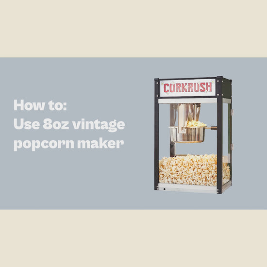 Movie Theater-Style Countertop Popcorn Machine with 8 oz Kettle, Cream, 8  oz - Kroger
